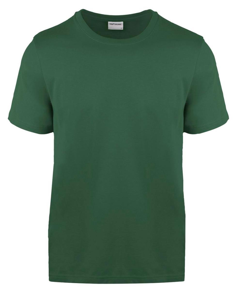 T-skjorte YOU® 6500 Organic GOTS - T-Skjorte YOU 6500 Organic GOTS mørkegrønn str XS